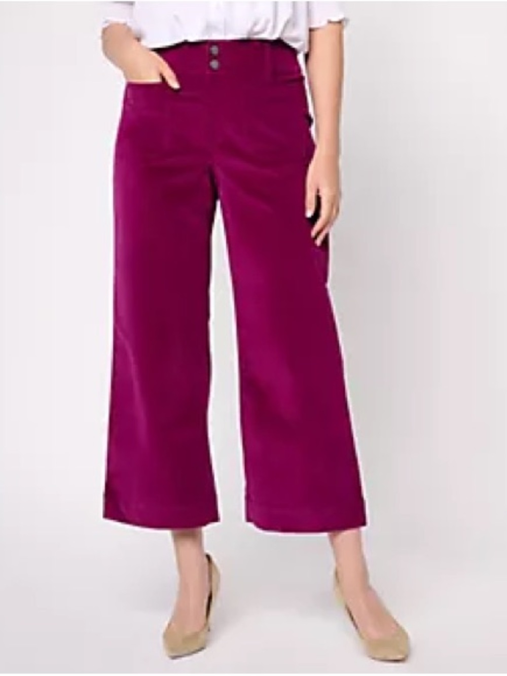 Studio Park Pink Wide Leg Corduroy Pants